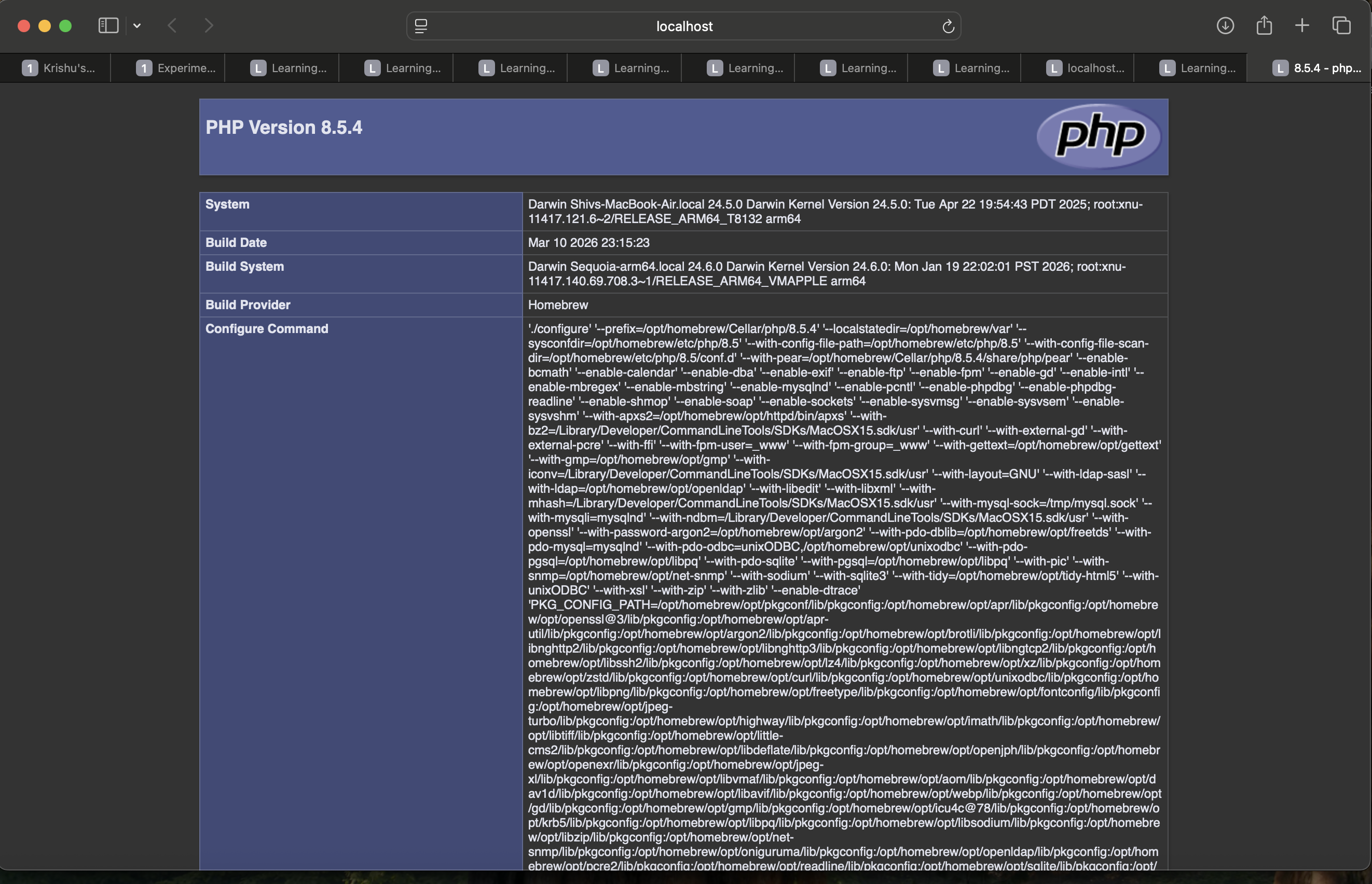 Exercise 1 Screenshot